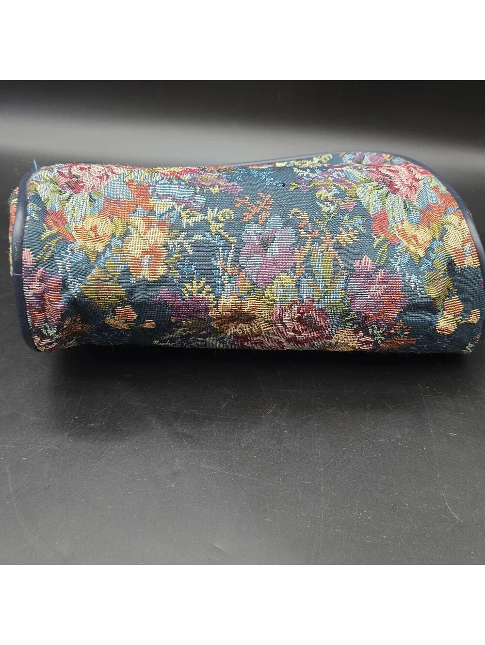 Vintage Jaguar Floral Tapestry Cosmetic Bag JCPenney Makeup Pouch RN 93877 Vtg